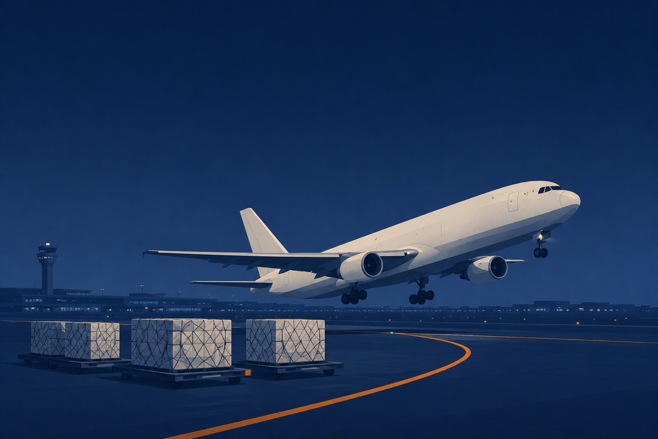 Aircraft and cargo lane