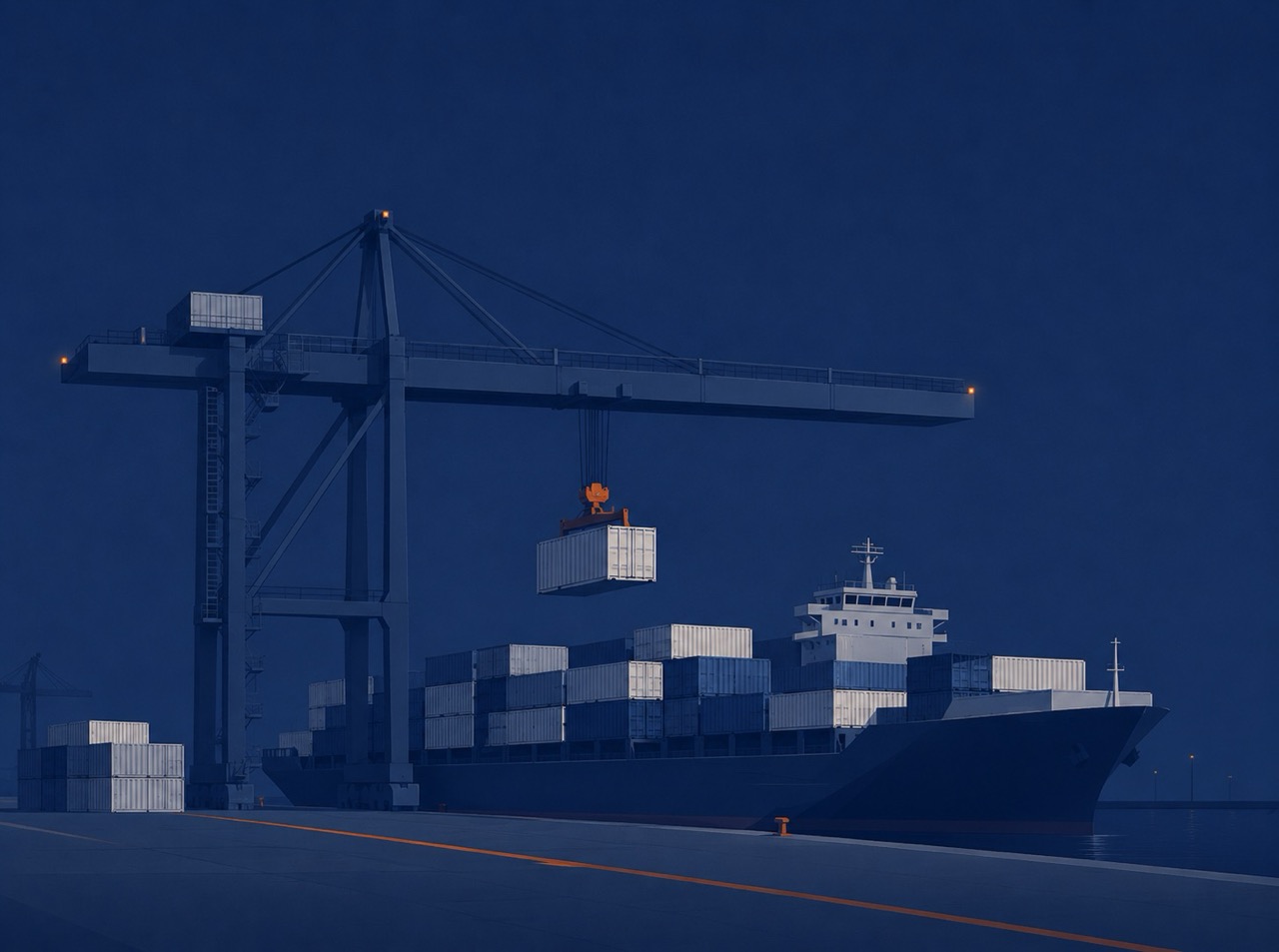 port · crane operation